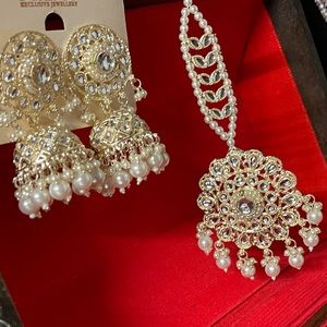 Jhumka and tika set ( Safeena Collection)